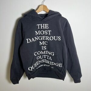 Nas Hoodie Sweatshirt Mens Small Black Illmatic 25 Years Queensbridge Graphic